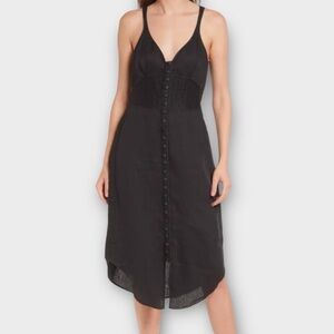 Rag & Bone Women’s Criseli Linen Sundress Size 2 Eyelet Waist Pintuck Luxury NWT